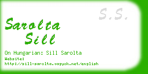 sarolta sill business card